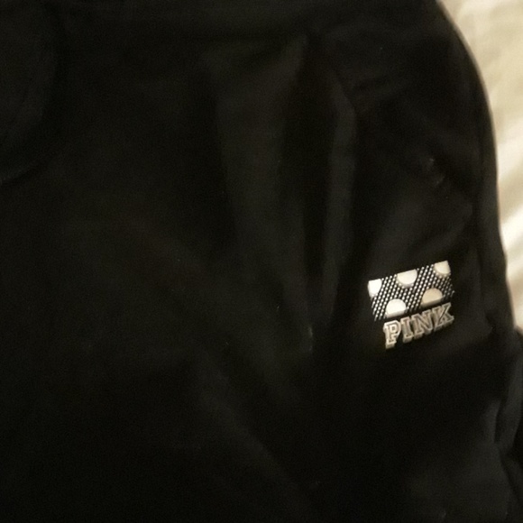 PINK SIZE L/G black sweat bottoms - Picture 4 of 6